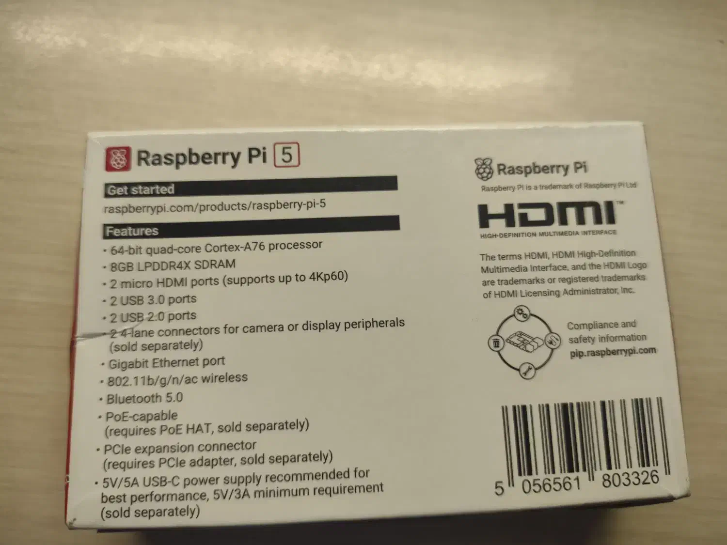 رزبری پای ۵ با رم ۸ گیگابایت raspberry pi 5 8GB|قطعات و لوازم جانبی رایانه|تهران, حسن‌آباد|دیوار