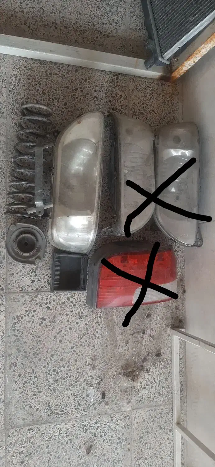 لوازم پرایدچراغ جلووعقب وسه چرخه|قطعات یدکی و لوازم جانبی|بروجرد, |دیوار