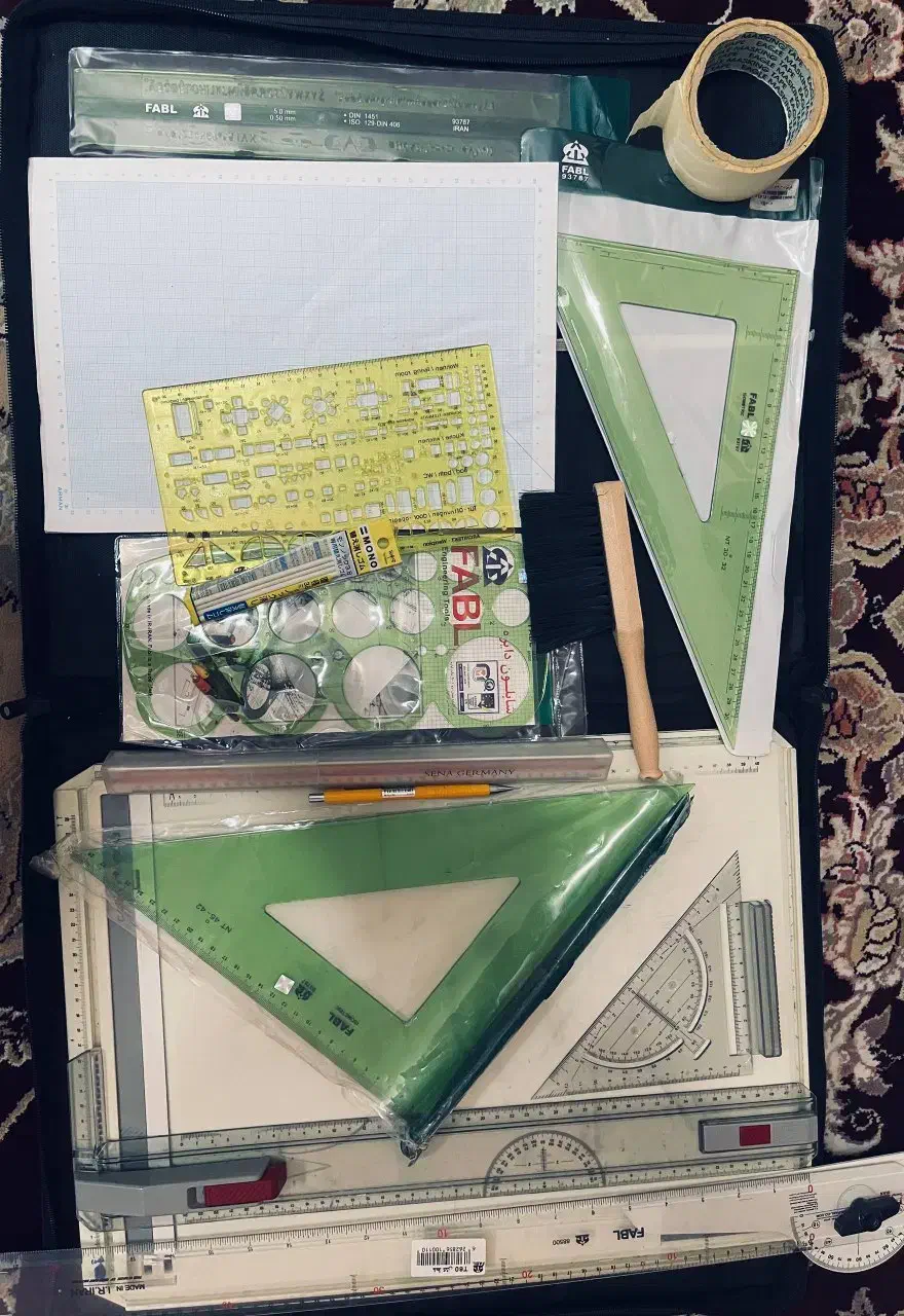 کلیه لوازم نقشه کشی و معماری هنرستان و دانشگاه|لوازم التحریر|ری, علایین|دیوار