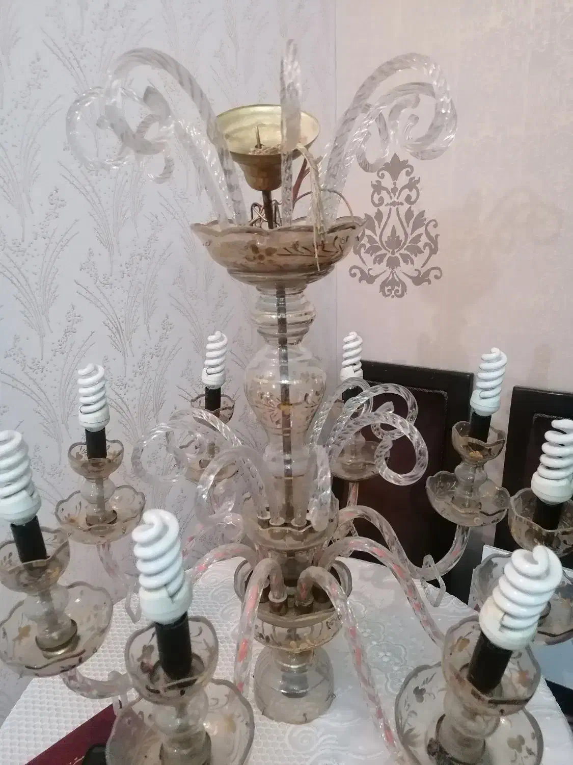 لوستر قدیمی|لوستر و چراغ آویز|خمینیشهر, |دیوار