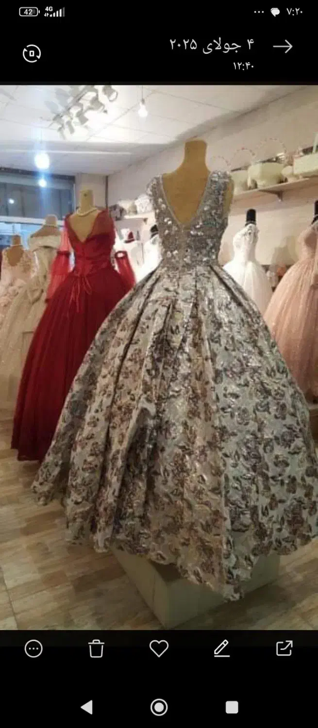 لباس پرنسسی ب فروش میرسد|لباس|بهارستان, |دیوار