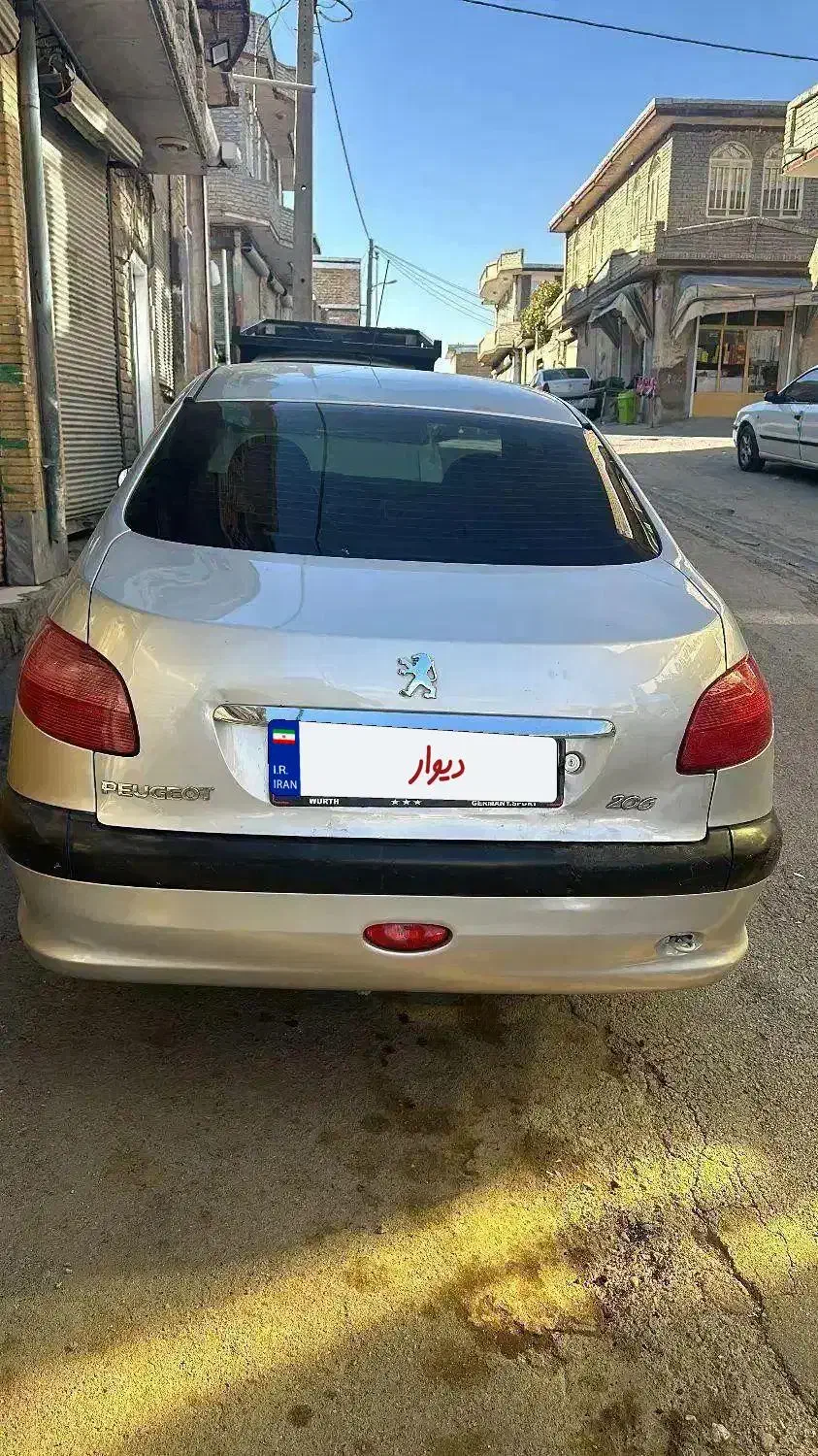 پژو ۲۰۶ sd مدل ۸۷ تیوفایو دوگانه کارخانه|خودرو سواری و وانت|ارومیه, |دیوار