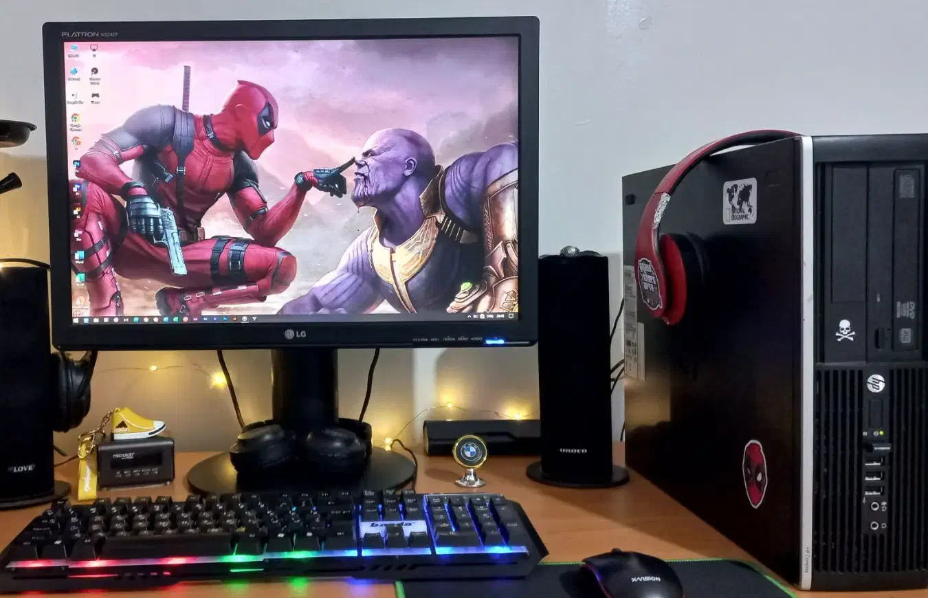 کامپیوتر (کیس hp به همراه ، مانیتور 22 اینچ LG)|رایانه رومیزی|اسلام‌شهر, شهرک واوان|دیوار