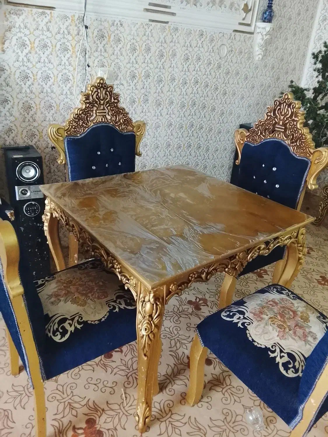 مبل 9نفره ومیزغذاخوری ۴نفره|مبلمان خانگی و میز عسلی|دشتابی, |دیوار