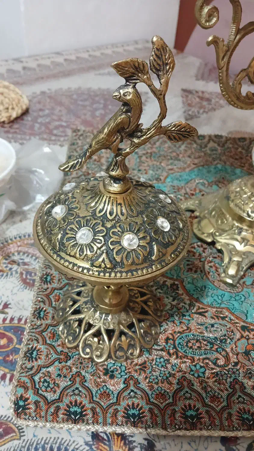 میوه خوری وشکلات خوری برنجی|کلکسیون اشیاء عتیقه|اراک, |دیوار