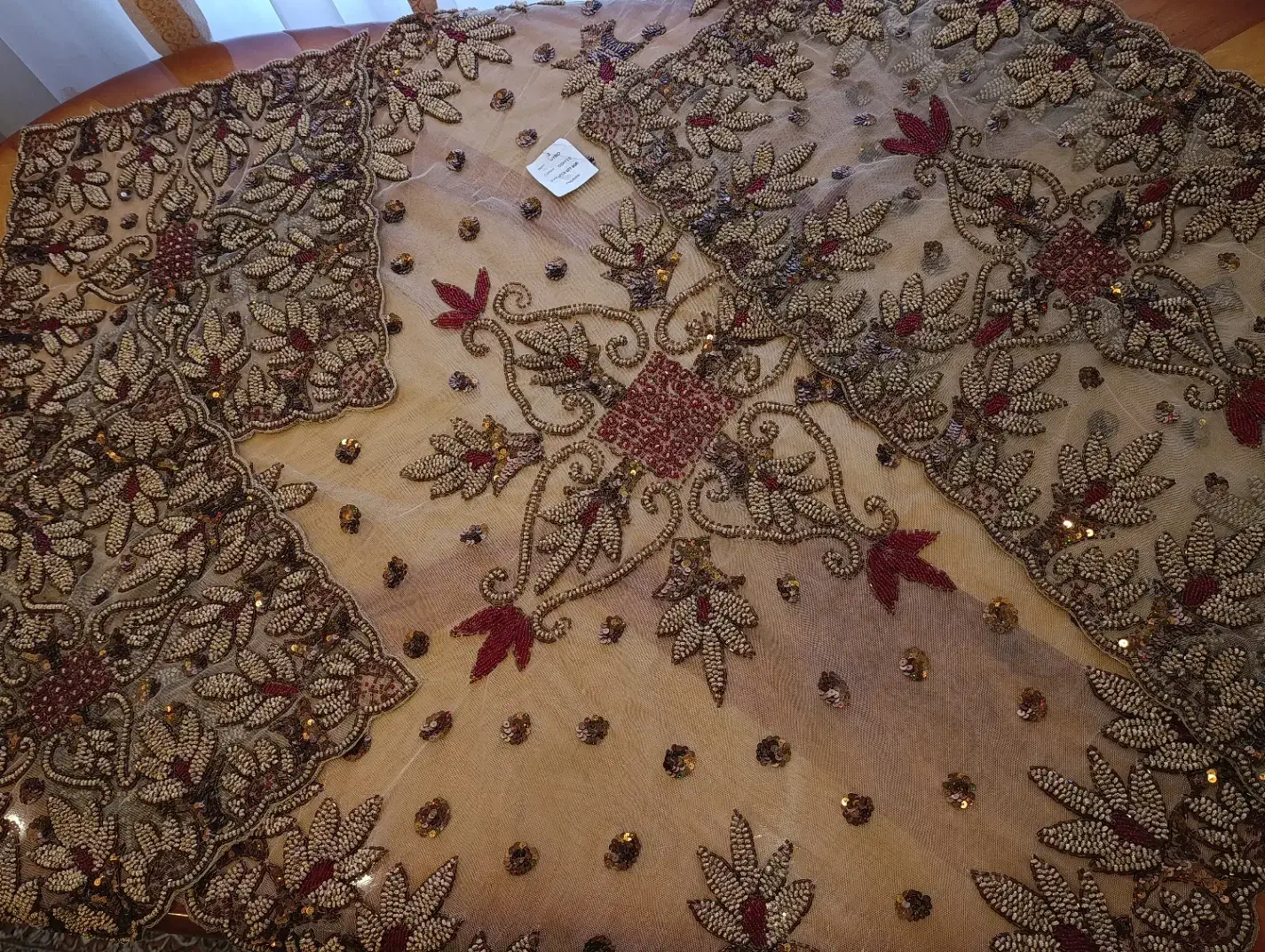 رومیزی پرکار دست دوز - ۴ تکه|پرده، رانر، رومیزی|ارومیه, |دیوار