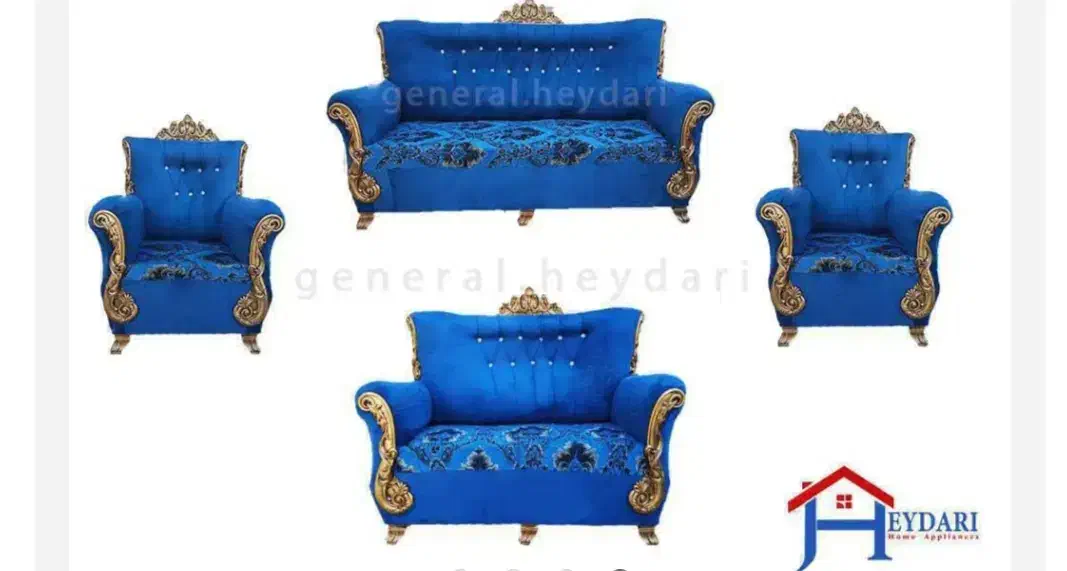 مبل هفت نفره خوش رنگ  در حد نو|مبلمان خانگی و میز عسلی|اردکان, |دیوار