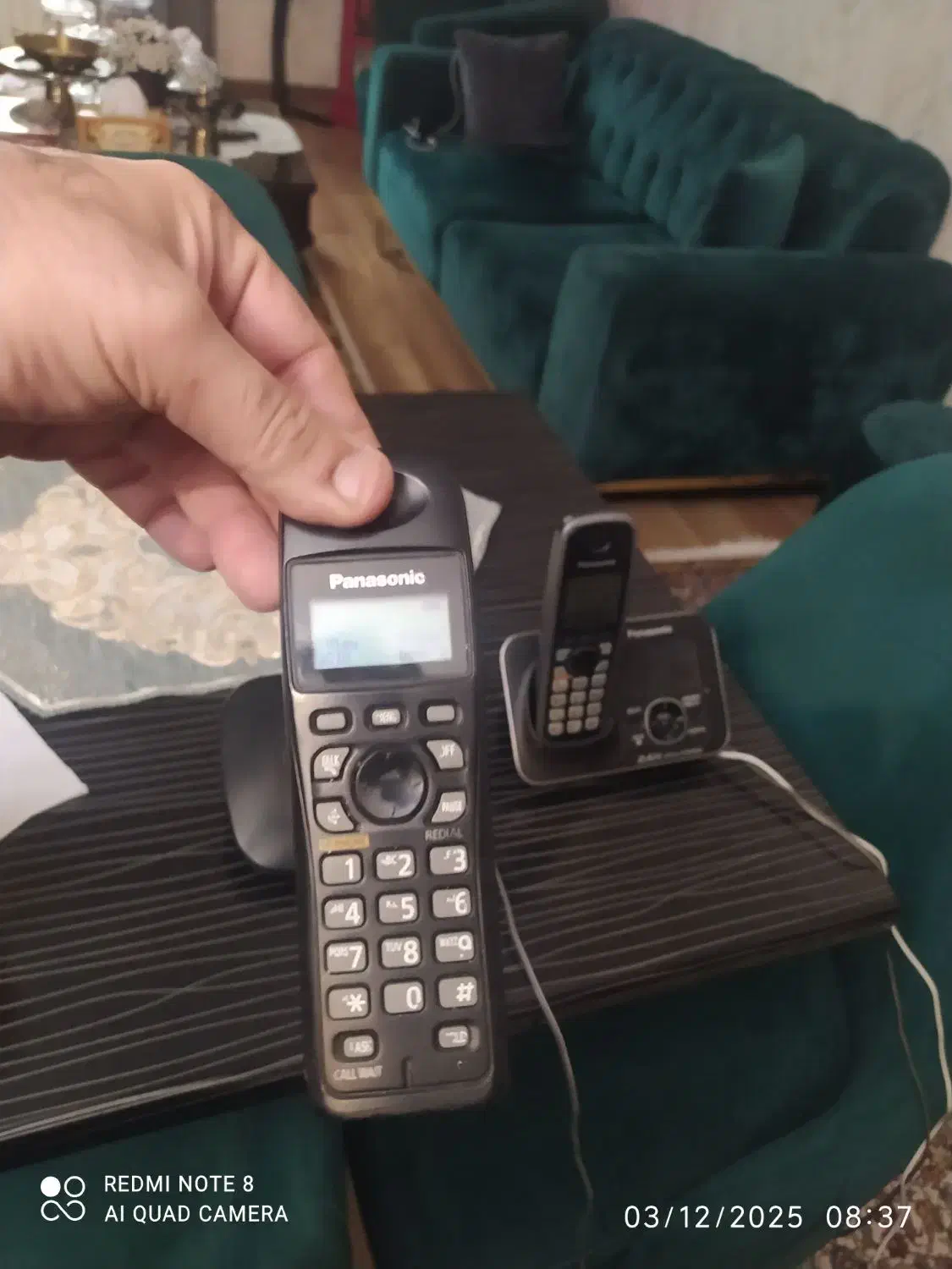 تلفن پانوسنویک دوگوشی|تلفن رومیزی|رشت, چله خانه|دیوار