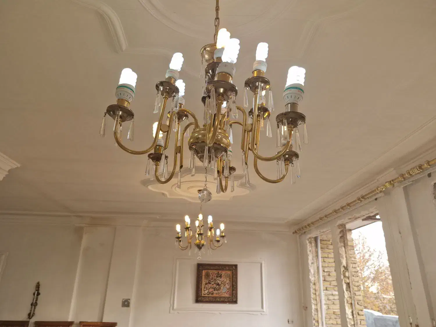 لوستر در حد ۶ شاخه ای|لوستر و چراغ آویز|خوی, |دیوار