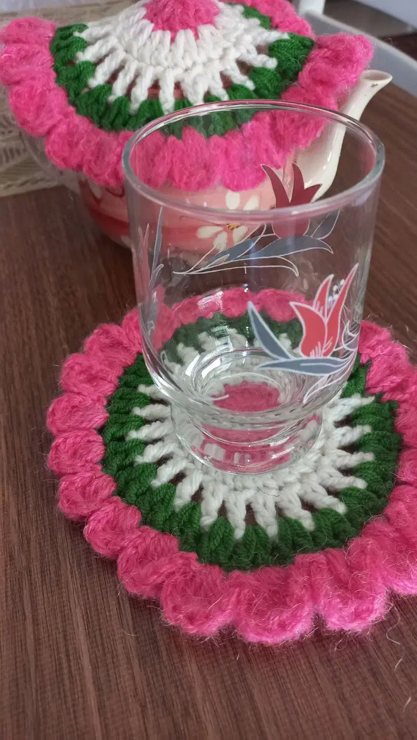 زیر لیوانی ودستگیره|سفره، حوله، دستمال آشپزخانه|قزوین, |دیوار