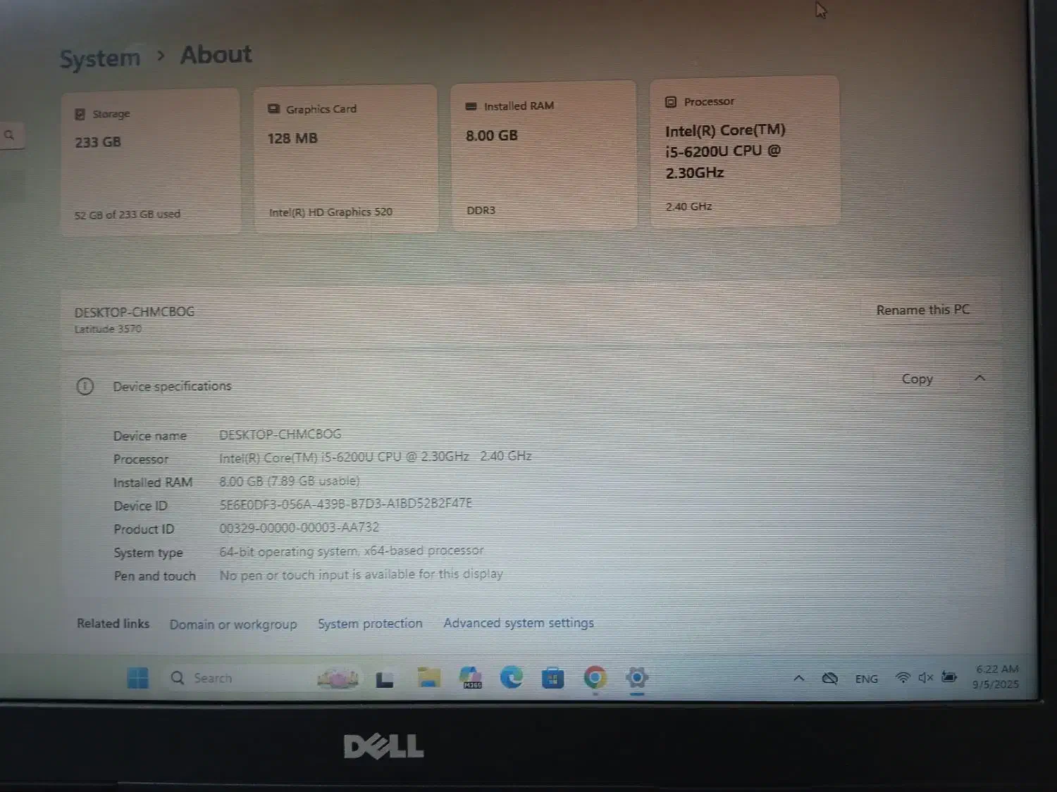 لپ تاپ دل مدل DELL 3570 نسل شش|رایانه همراه|قزوین, |دیوار