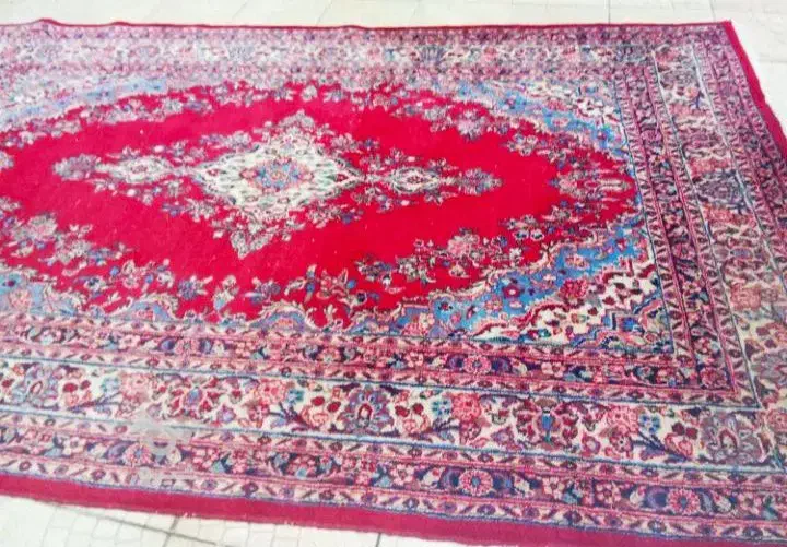 فرش دست بافت 9 متری قدیمی|فرش|لالجین, |دیوار