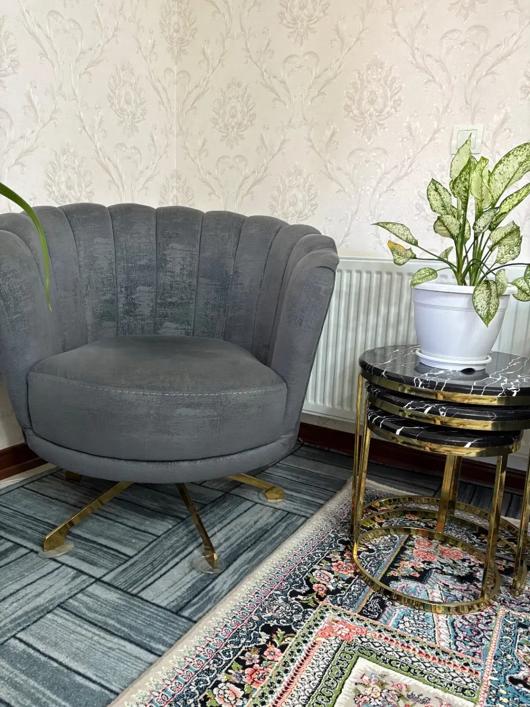 صندلی مبلی مدل صدف (انگلیسی)|مبلمان خانگی و میز عسلی|داران, |دیوار