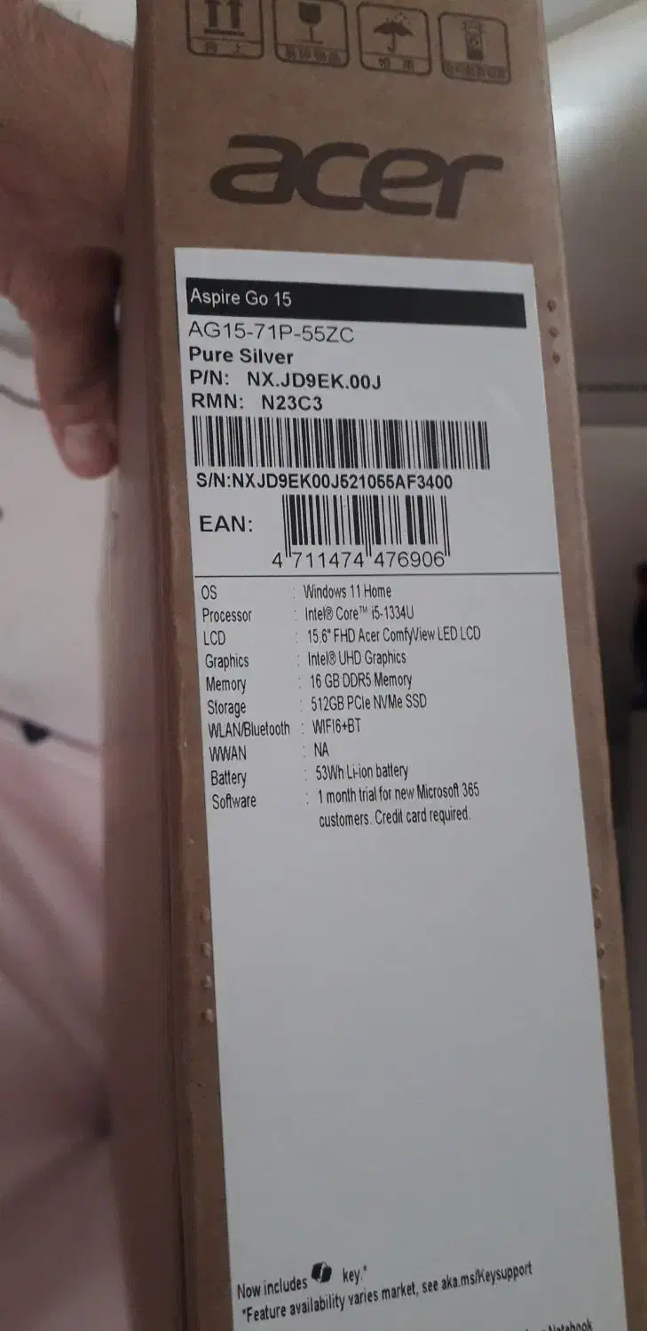 لپ تاپ ایسر نسل 13 صفر|رایانه همراه|قم, باغ کرباسی|دیوار