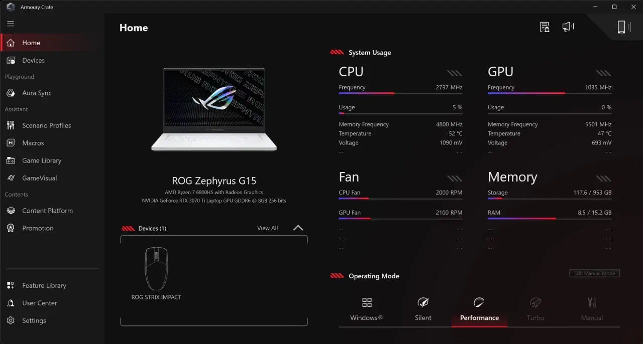ASUS ROG ZEPHYRUS G15 GA503RW|رایانه همراه|تبریز, |دیوار