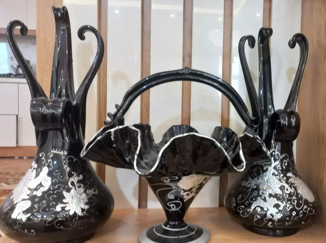 ست جا میوه ای و گلدان|ظروف سرو و پذیرایی|نیشابور, شهرک ولیعصر|دیوار