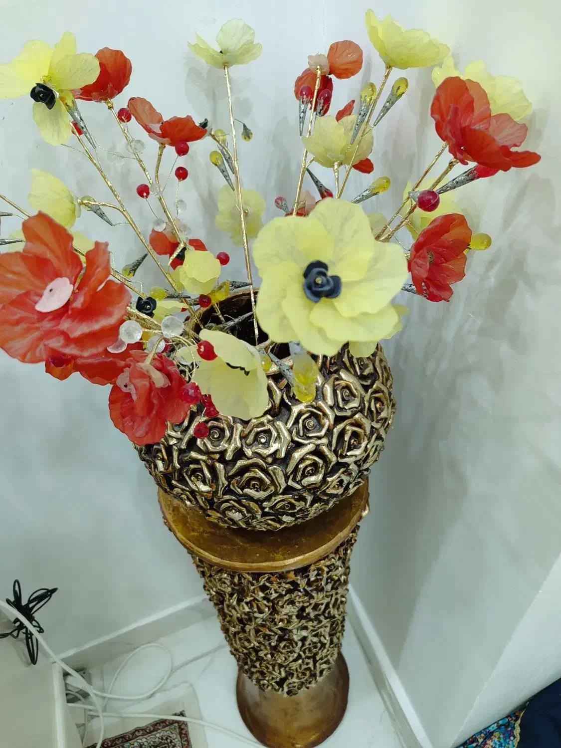 گلدان و پایه گلدان|صنایع دستی و سایر لوازم تزئینی|ماکو, |دیوار