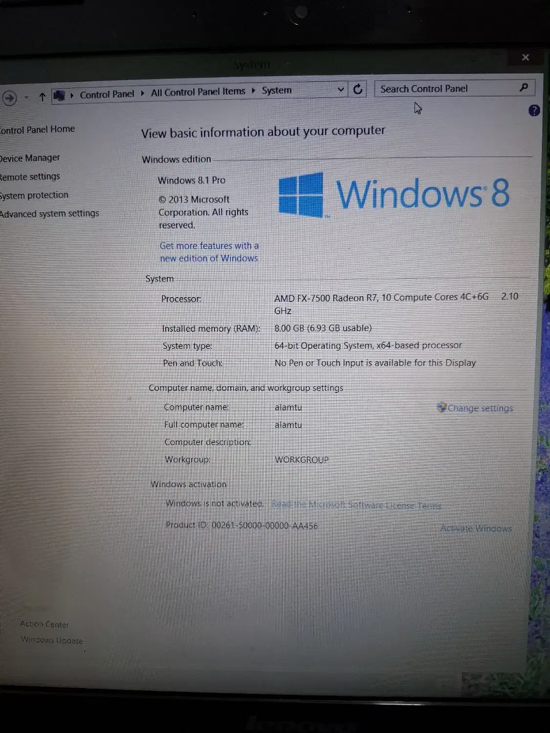 لپ تاپ لنوو در حد آک|رایانه همراه|ایلام, |دیوار