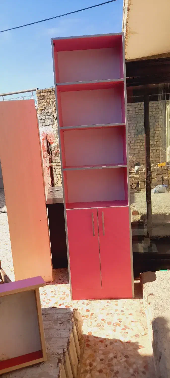 کمد،کتابخانه|کتابخانه، شلف، قفسه‌های دیواری|فلاورجان, |دیوار