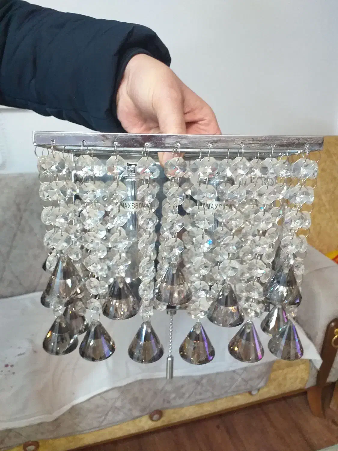 یه جفت لوستر دیوارکوب|لوستر و چراغ آویز|شیروان (خراسان), |دیوار