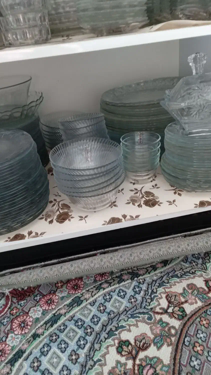 سرویس پذیرایی.  کریستال|ظروف سرو و پذیرایی|بروجرد, |دیوار