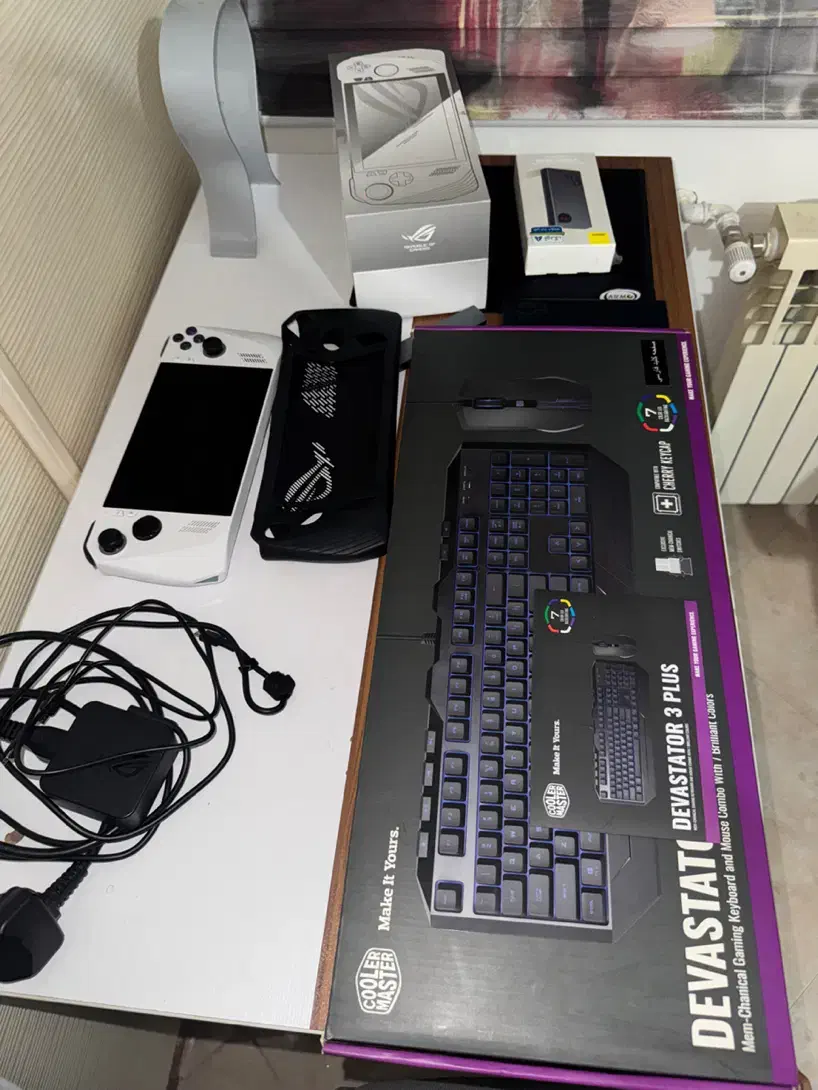 کنسول دستی ایسوس Rog ally دو ترا با تمام لوازم|کنسول، بازی ویدئویی و آنلاین|کرج, کوی کارمندان شمالی|دیوار