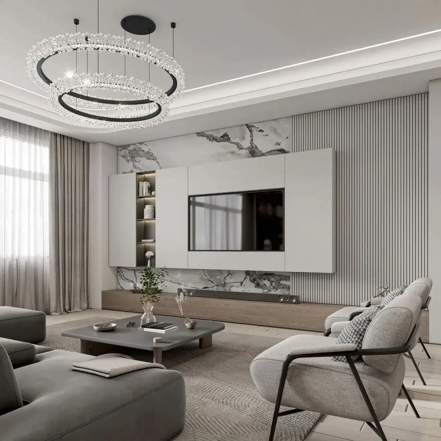 کابینت کمد دکور تی وی کناف رنگ نور لاینر بازسازی|مصالح و تجهیزات ساختمان|شاهین‌شهر, فردوسی|دیوار