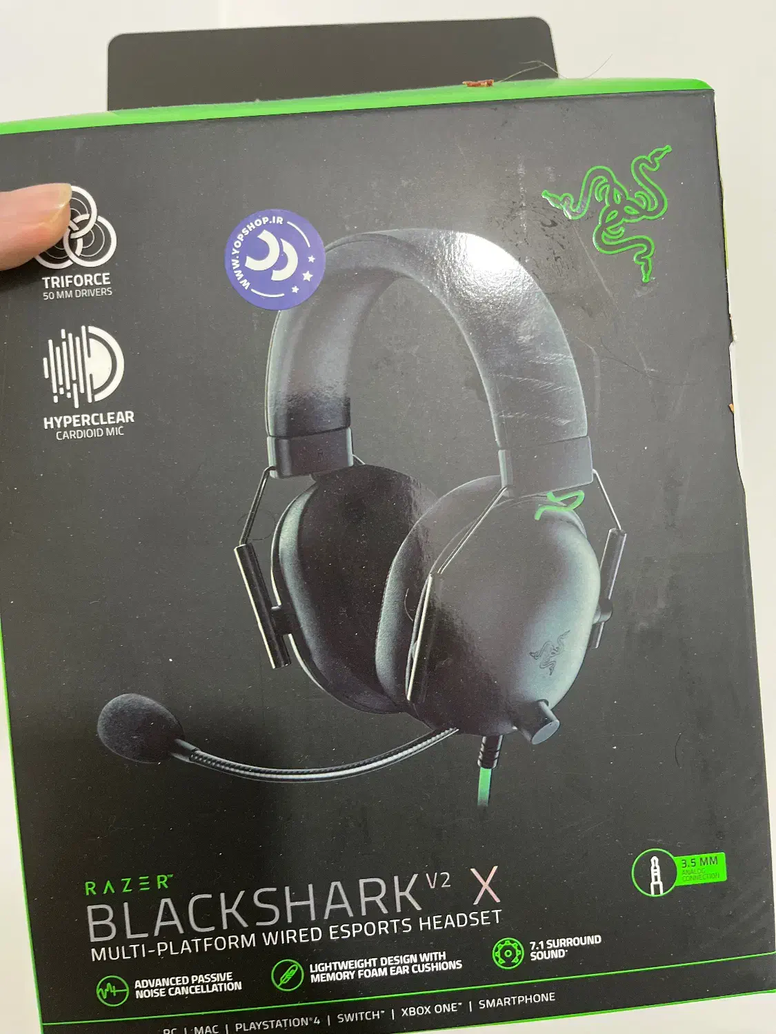 هدفن گیمینگ ریزر blackshark v2x|قطعات و لوازم جانبی رایانه|کرمان, |دیوار