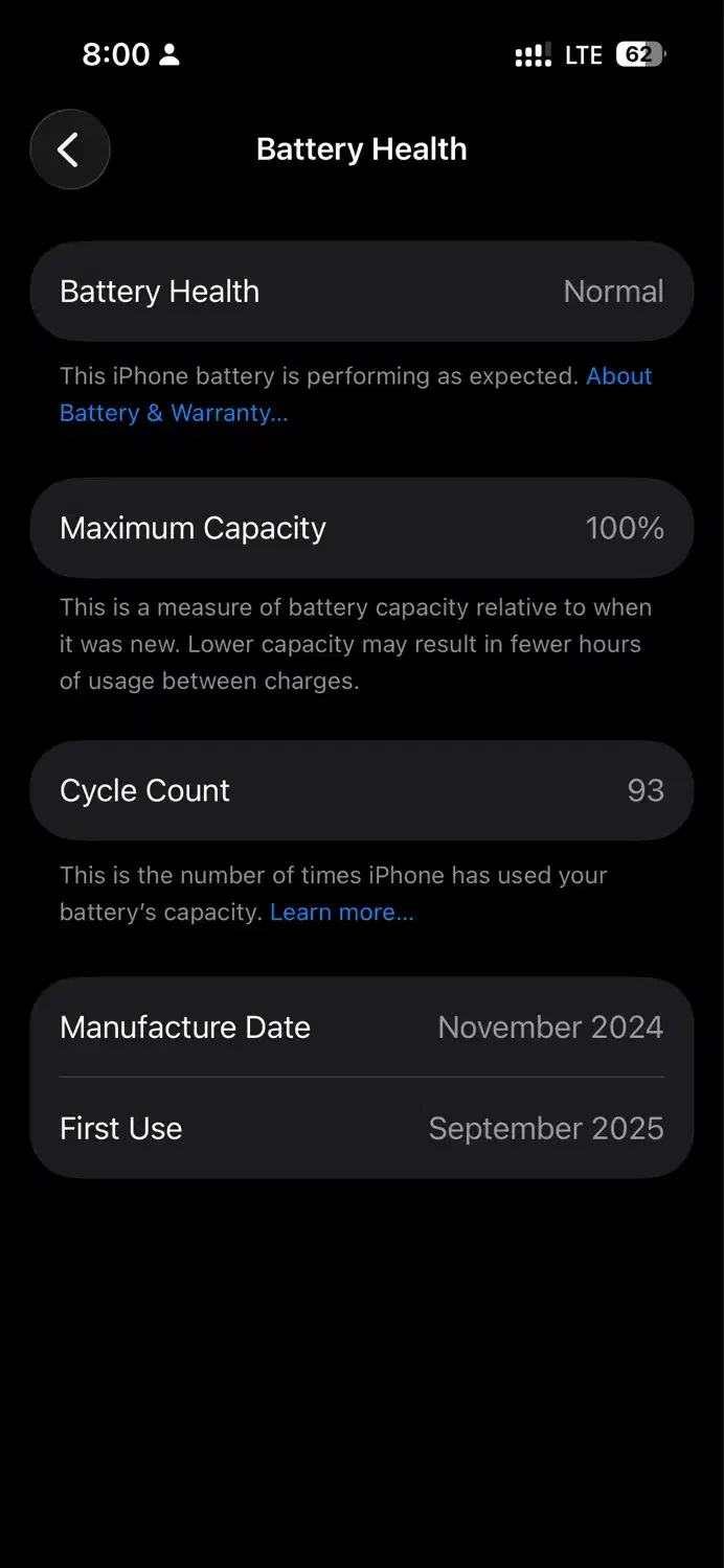 ایفون ۱۶ نرمال ۱۲۸ مشکی|موبایل|مشهد, احمدآباد|دیوار