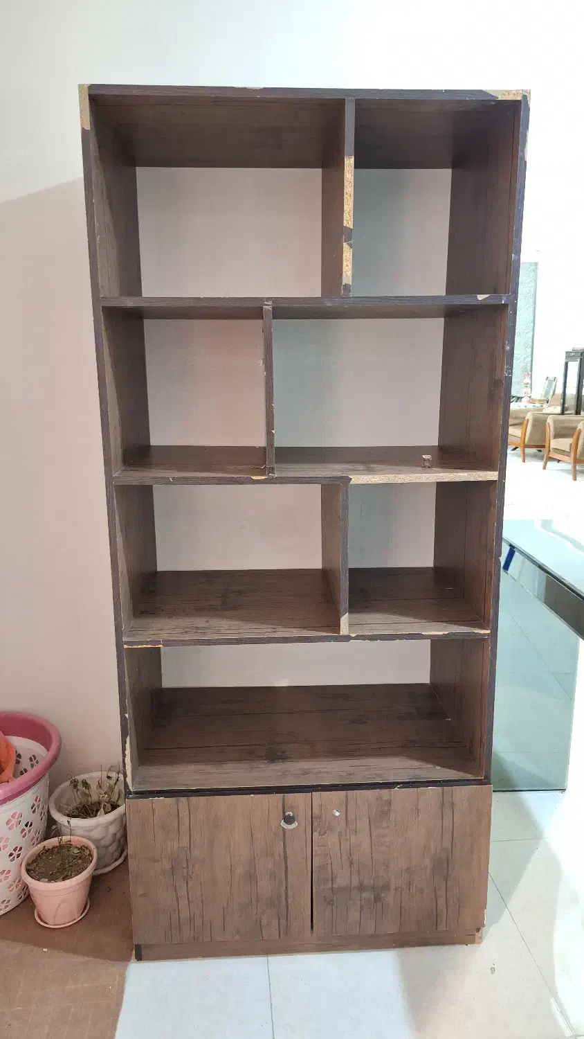 کتابخانه چوبی|کتابخانه، شلف، قفسههای دیواری|کرمانشاه, |دیوار