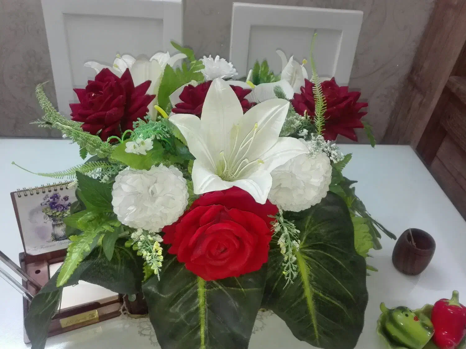 گل رو میزی با سبد شیک 1،500،000|گل مصنوعی|مشهد, موسوی قوچانی|دیوار