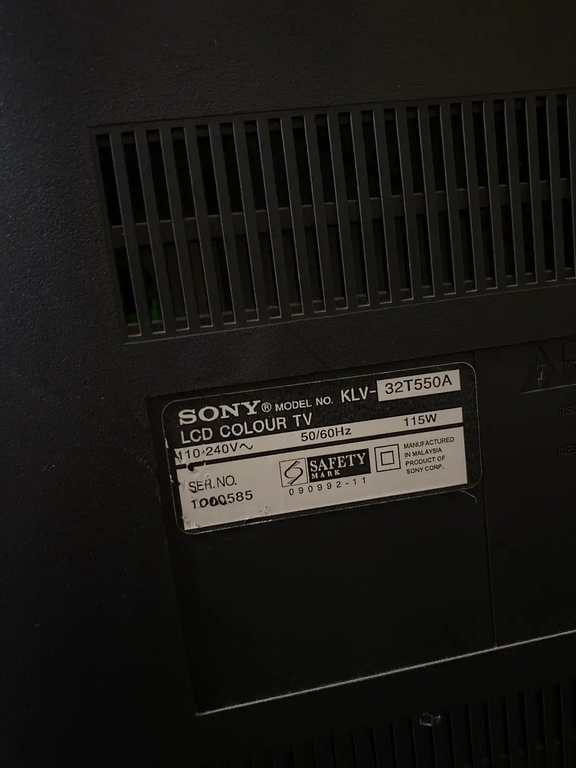 تلویزیون ال سی دی سونی ۳۲ اینچ|تلویزیون و پروژکتور|ساری, |دیوار