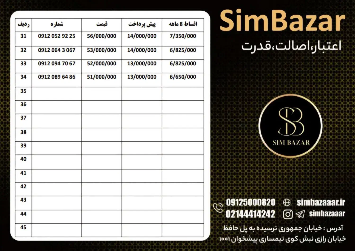 0912-0896486|سیم‌کارت|ارومیه, |دیوار