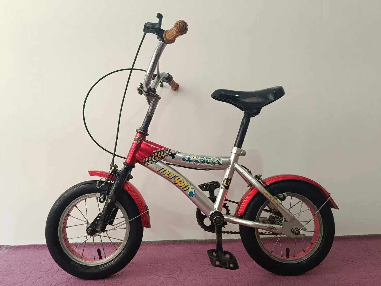 دوچرخه ۱۲ نقره ای قرمز|دوچرخه، اسکیت، اسکوتر|اردبیل, |دیوار