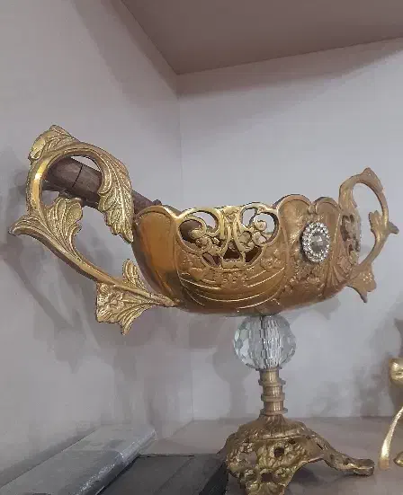 کشکول برنز اصل|ظروف سرو و پذیرایی|مشگین شهر, |دیوار