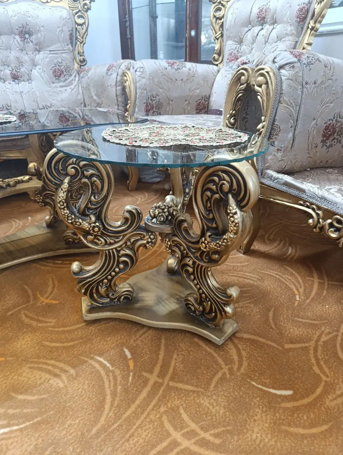 میز به همراه دوتا عسلی|مبلمان خانگی و میز عسلی|اراک, |دیوار