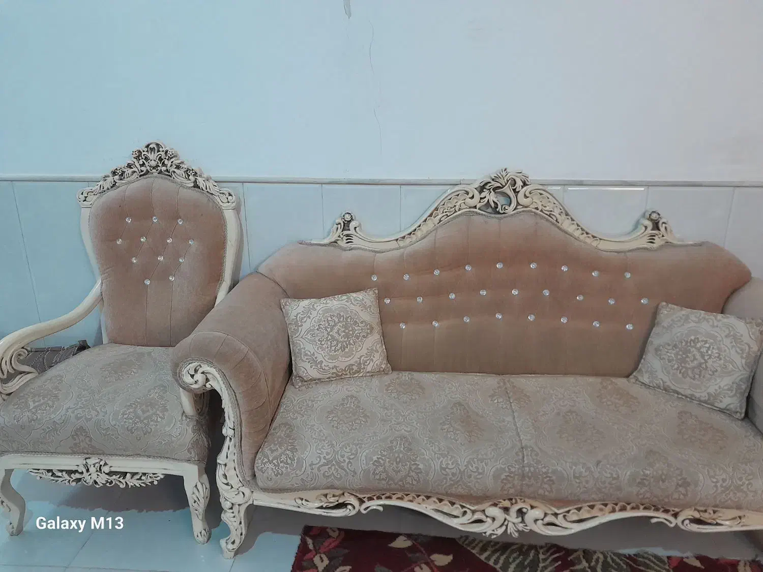مبل ۷نفره|مبلمان خانگی و میز عسلی|قم, حکمت شمالی|دیوار