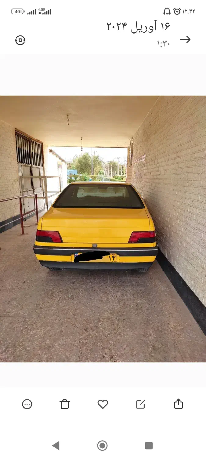 فروش پژو 405تاکسی برون شهری ترمینال|خودرو سواری و وانت|اهواز, کوروش|دیوار