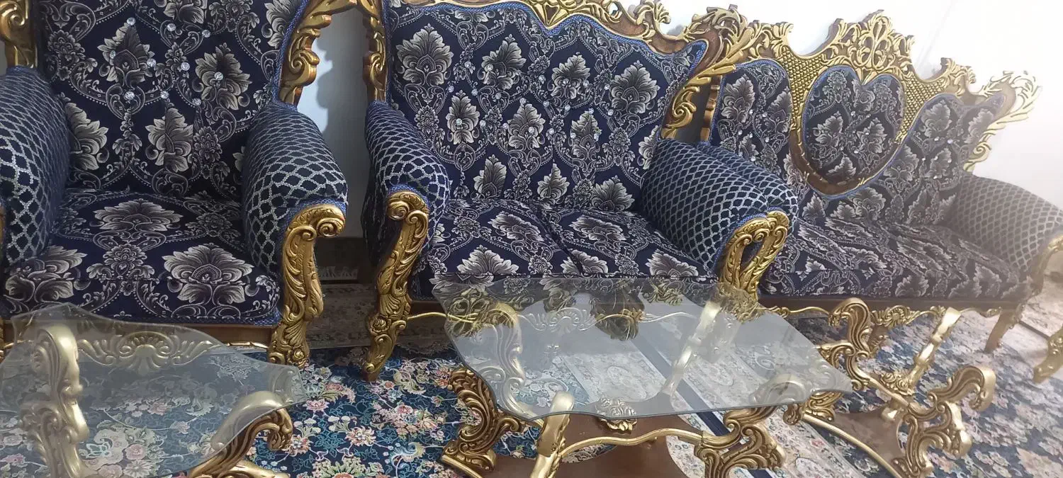 مبل سلطنتی 7نفره  درحد نو|مبلمان خانگی و میز عسلی|کوهدشت, |دیوار
