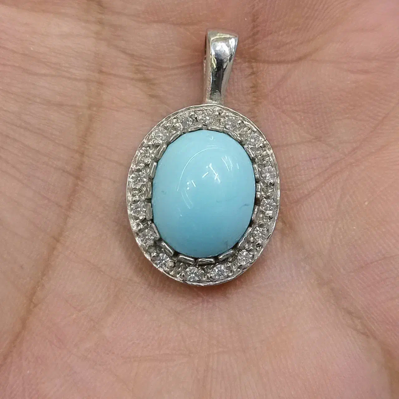 پلاک فیروزه نیشابور نقره زنانه|جواهرات|تهران, تهرانپارس غربی|دیوار