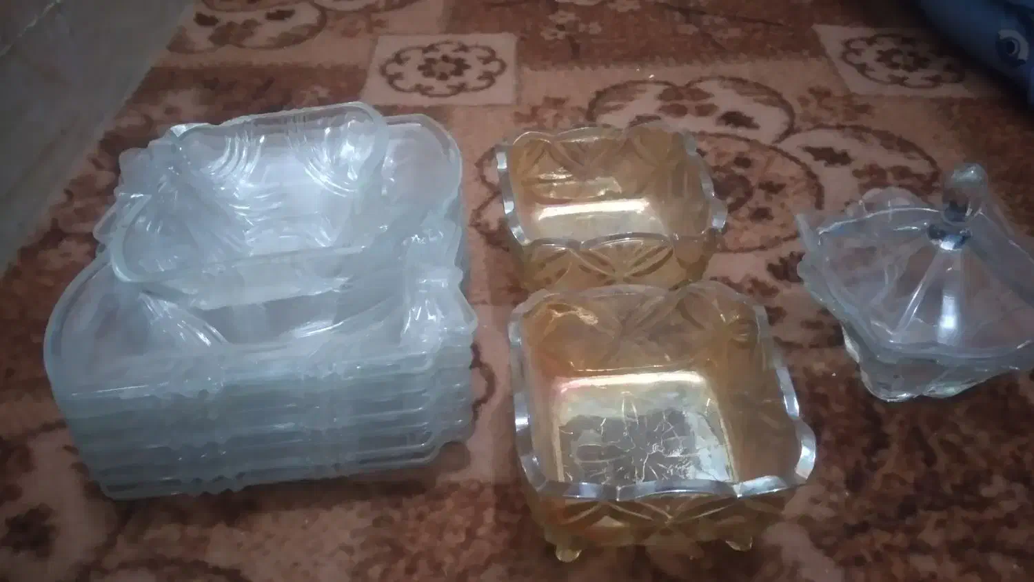 پیش دستی وقندان عسلی|ظروف سرو و پذیرایی|اهواز, شریعتی جنوبی|دیوار