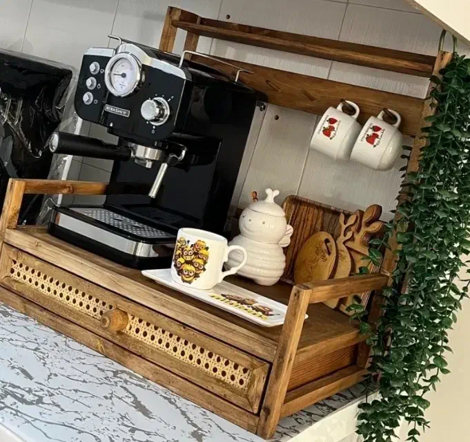 مینی کافی بار چوبی اسپرسو(راشین چوب )|بوفه، ویترین، کنسول|کرمانشاه, |دیوار