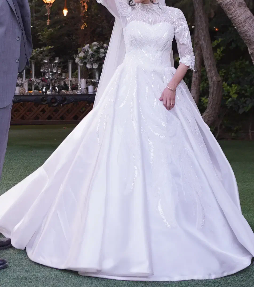 لباس عروس یک بار پوشیده شده + ژپون|لباس|کرج, خرمدشت|دیوار