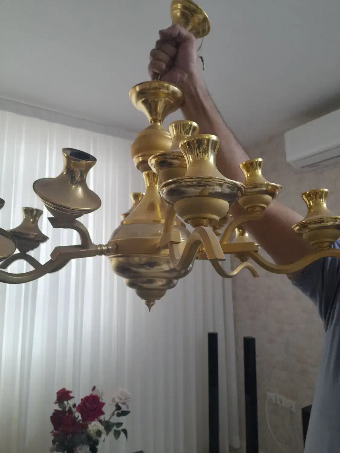 ۲ عددلوستر  ۱۲ شعله تمیز و سالم|لوستر و چراغ آویز|مشهد, جاهد شهر|دیوار