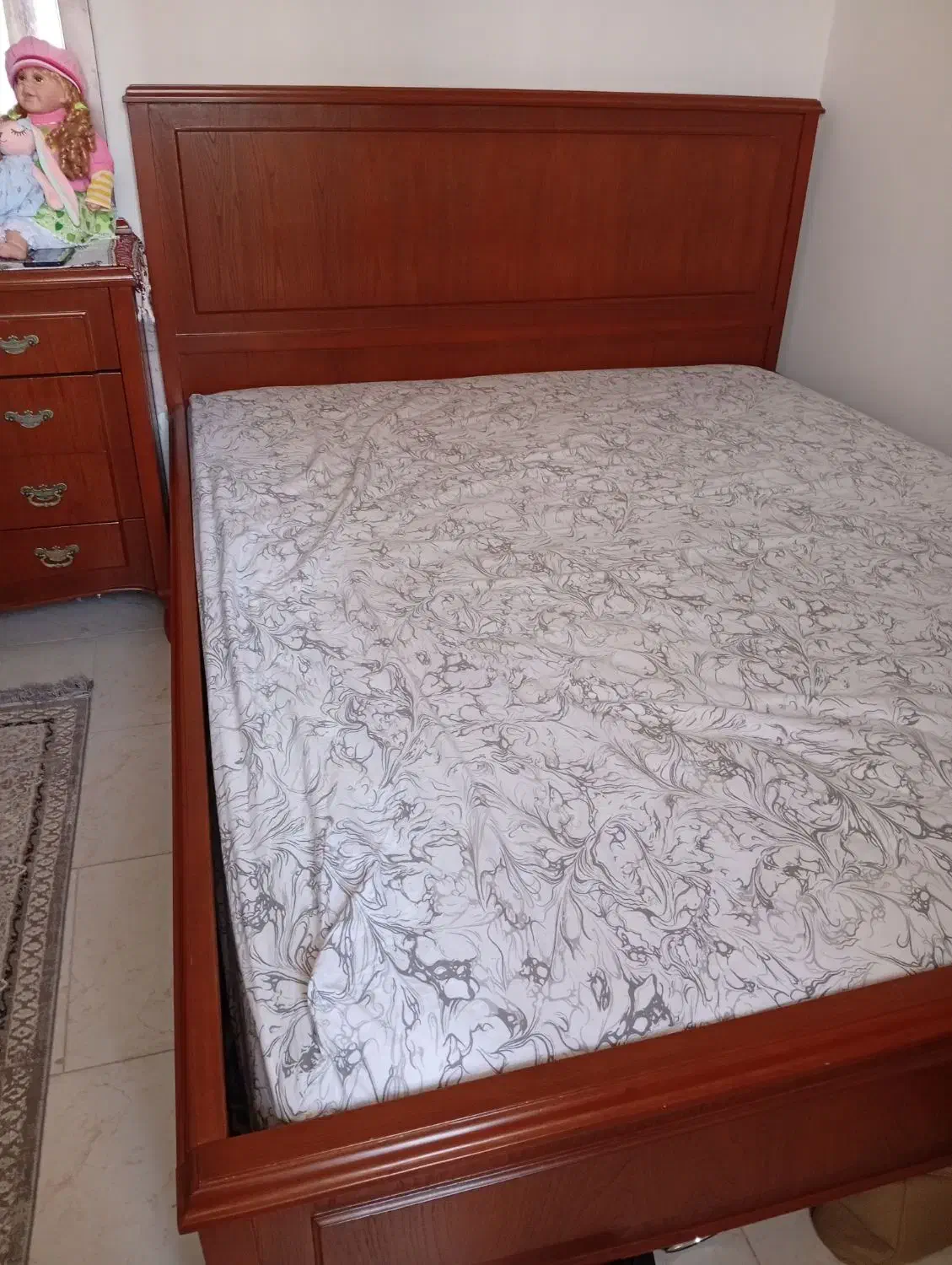 تخت دونفره نو نو با خوشخواب|تخت و سرویس خواب|پرند, فاز ۶|دیوار