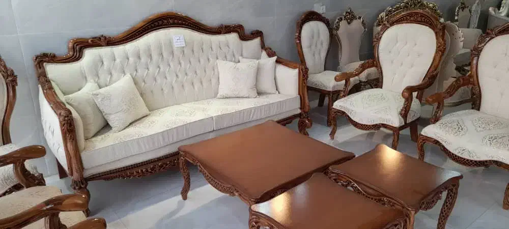 مبل استیل ۸ نفره، متنوع و بادوام|مبلمان خانگی و میز عسلی|تربت جام, والفجر|دیوار