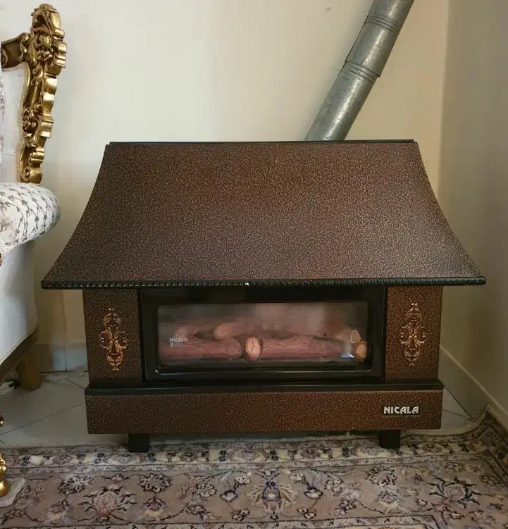 بخاری گاز سوز نیک کالا طرح شومینه|بخاری، هیتر، شومینه|تهران, شهرک دریا|دیوار