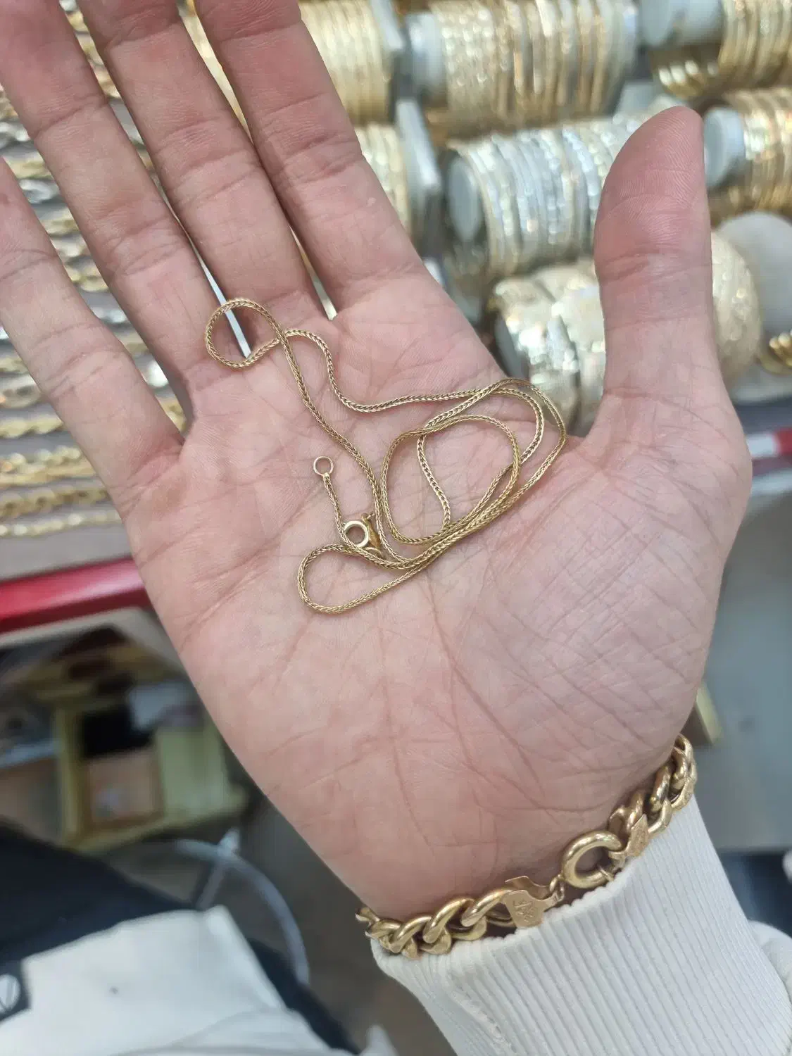 زنجیر ۳.۵ گرم|جواهرات|اراک, |دیوار