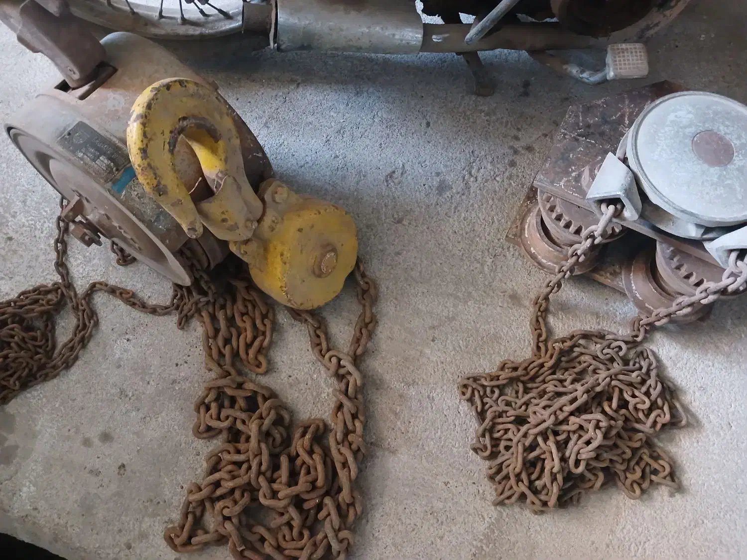 جرثقیل با ریل و زنجیر|ابزارآلات|تاکستان, |دیوار