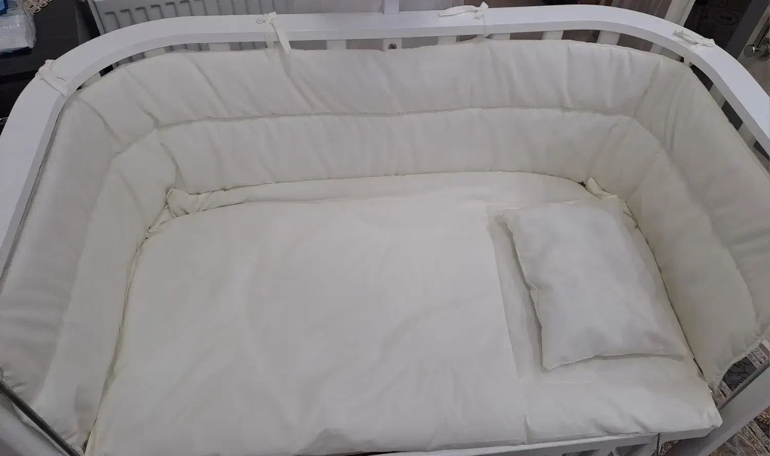 تخت ننوئی کنارتخت مادر|تخت و صندلی بچه|باقرشهر, |دیوار